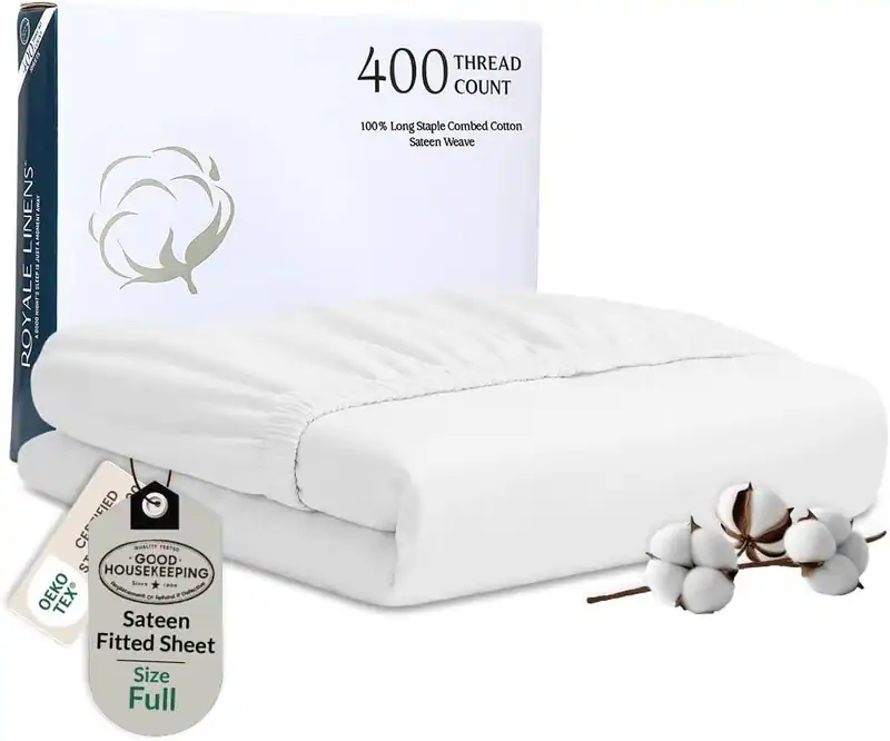 400 Fadenzahl Full Size Spannbettlaken Nur - 100% Baumwolle Spannbettlaken -