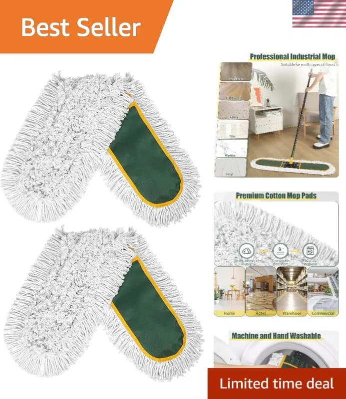 Staubwischer Ersatzköpfe 36 Zoll Baumwolle Nachfüllpads 2er Pack für