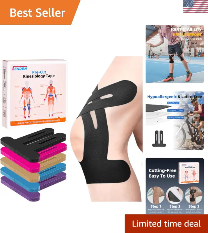 Kinesiologie Tape für Knie 10 Stück vorgeschnittene Unterstützung und