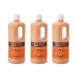 Azuma Shoji Persimmon Juice Körperseife Nachfüller 1000ml 3er Set
