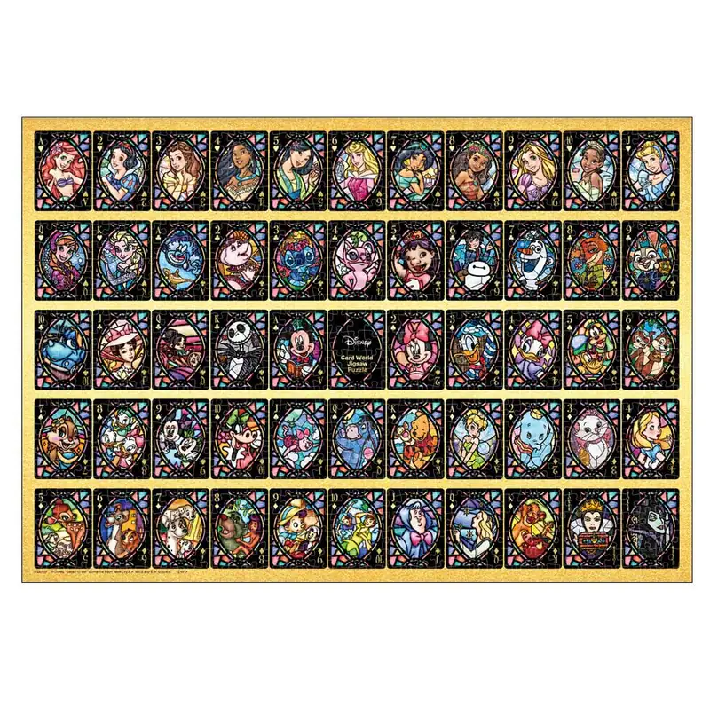 1000 Teile Stained Art Puzzle Disney Card World