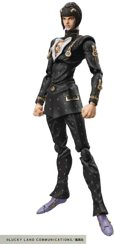 Super Action Statue JOJO'S BA Part 5 Bruno Bucciarati Ver. Schwarz ca. 150mm