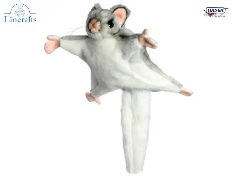 Hansa Zuckergleiter Plüschtier 22 cm. Tierliebhaber Teddy Geschenk, Lincrafts