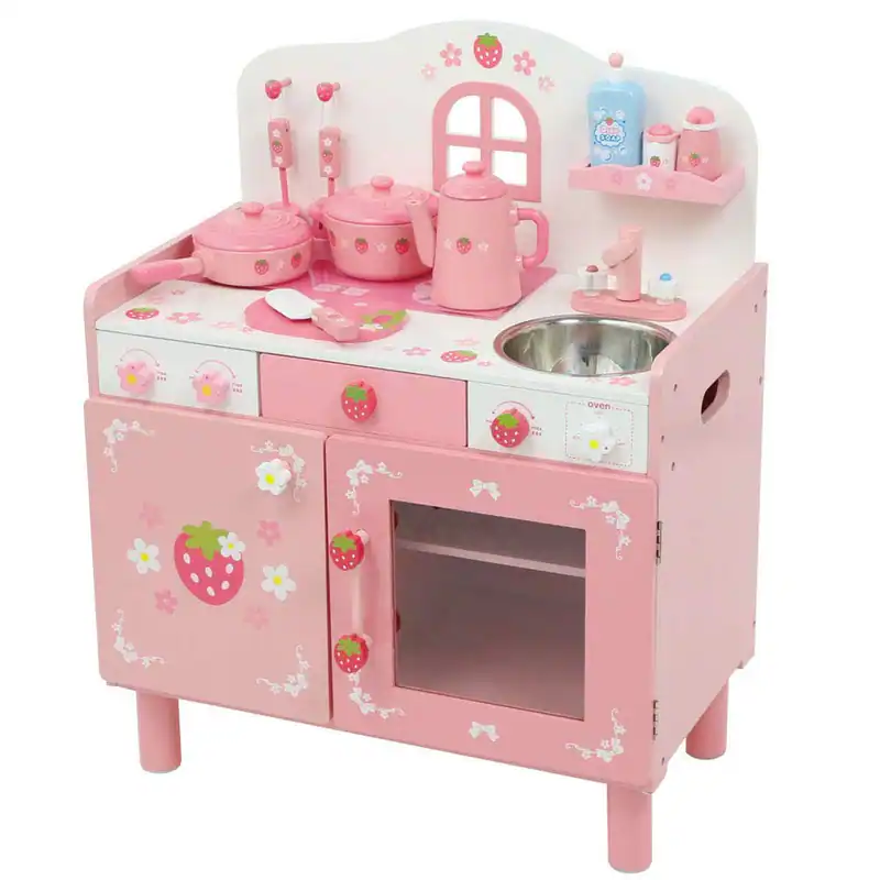Spielhaus Holzküche Wilde Erdbeere Cutie Deluxe Küche UP Esszimmer [Kochen