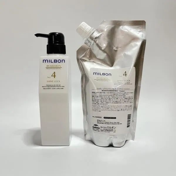 MILBON Rear Awaken No. 4 Sha Inlock 600g Salon Behandlung Nachfüllflasche