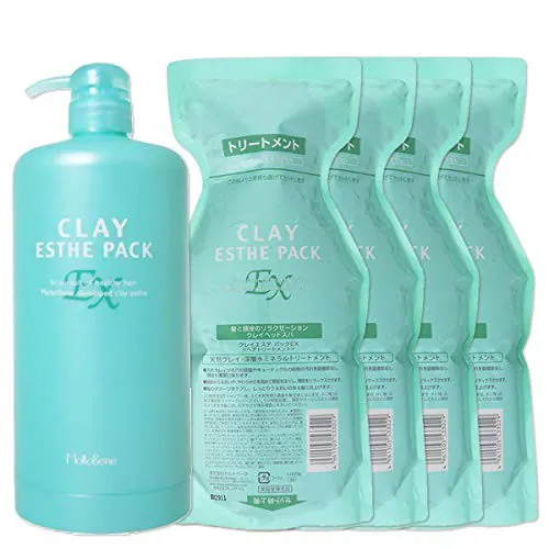 Moltobene Clay Esthe Pack EX 1000g x 4 Stück Nachfüllpumpe