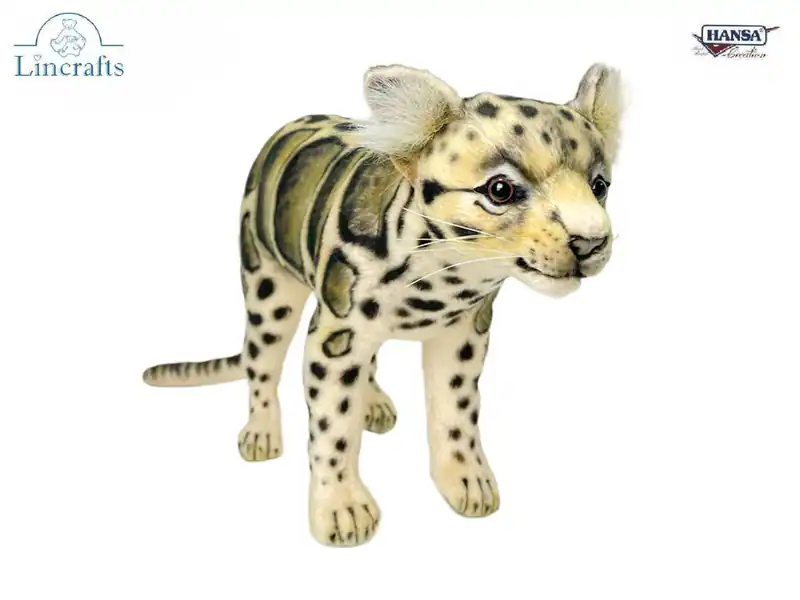 Hansa Wolkenleopard Plüschtier Kuscheltier 30 cm. Wildkatze, Tier Teddy