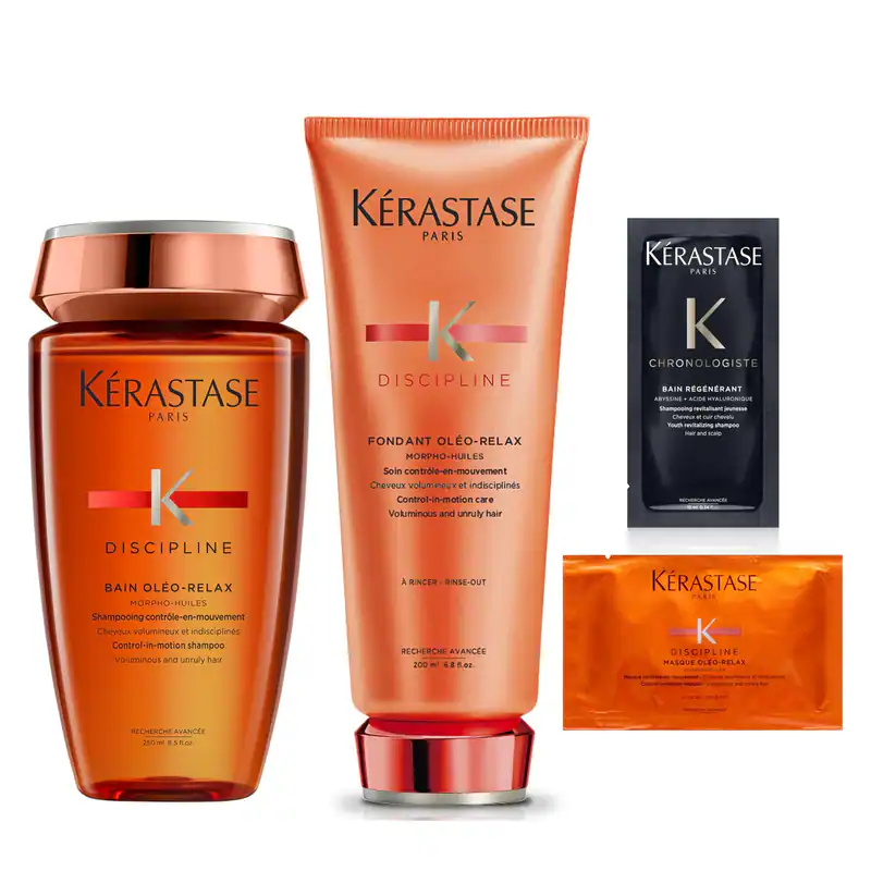 KÉRASTASE Shampoo Bain Oleo Relax 250 ml + Behandlung Fondant 200 ml