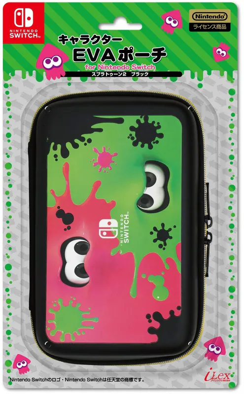 Charakter EVA Tasche für Nintendo Switch, Splatoon 2, schwarz