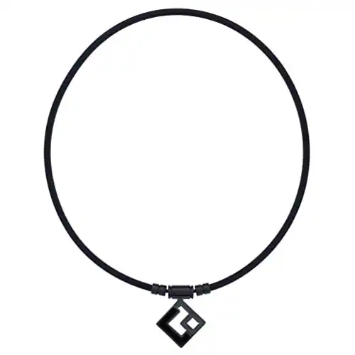 Colantotte Magnet Halskette TAO AURA schwarz x schwarz LL Größe (51 cm)