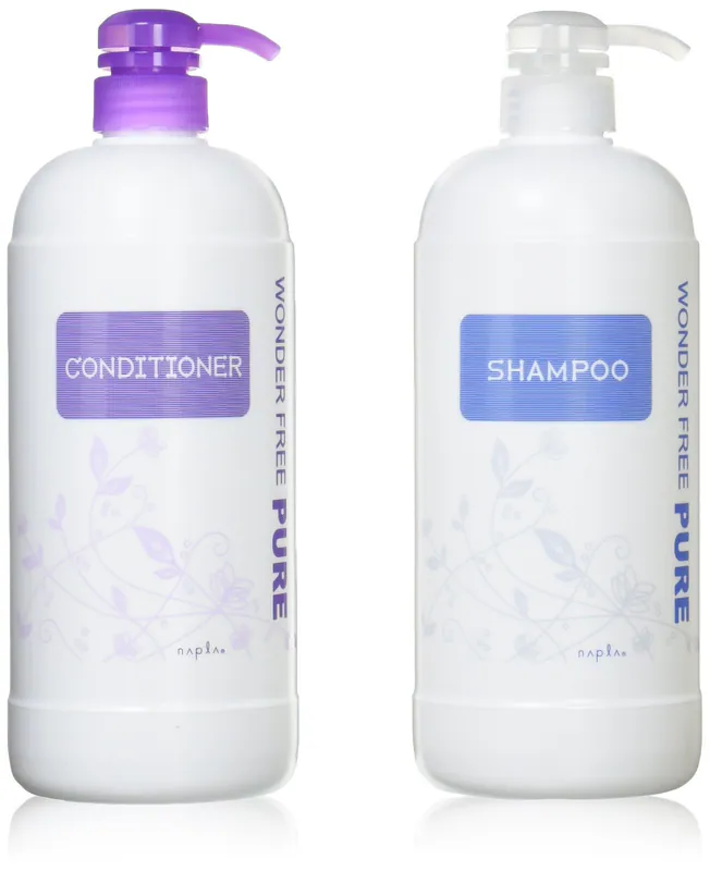 Napla Wonder Free Pure Shampoo 1000ml & Conditioner 1000ml Pump Set