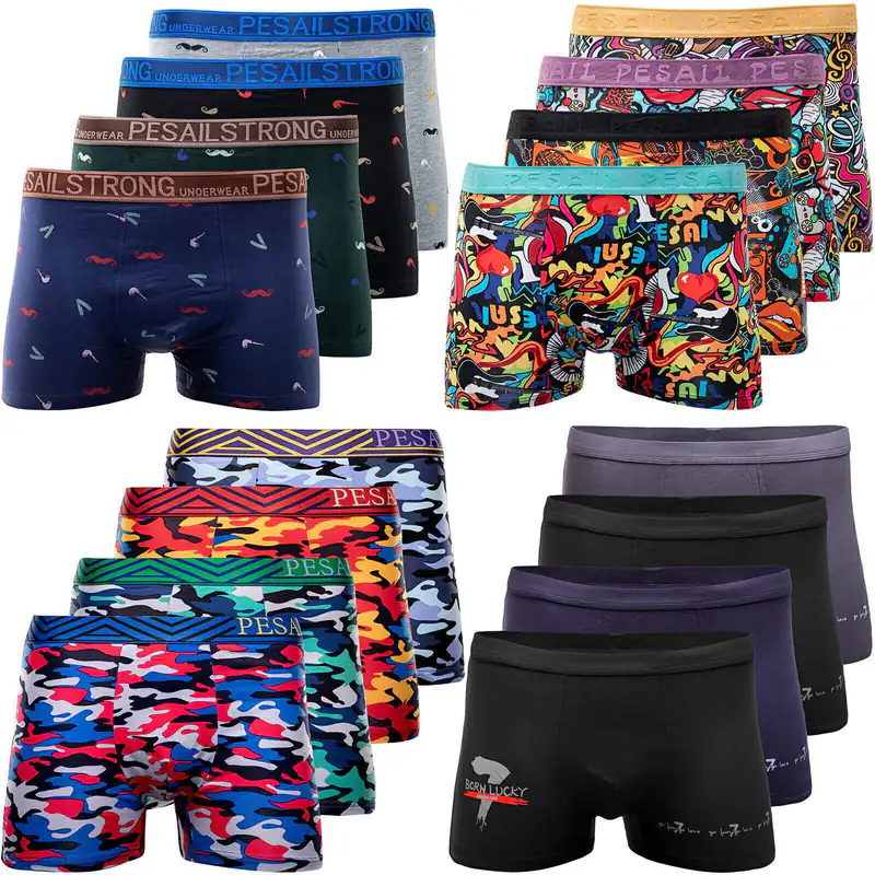 5-10 Herren Boxershorts Unterwäsche Unterhose Retroshorts Baumwolle M - 6XL