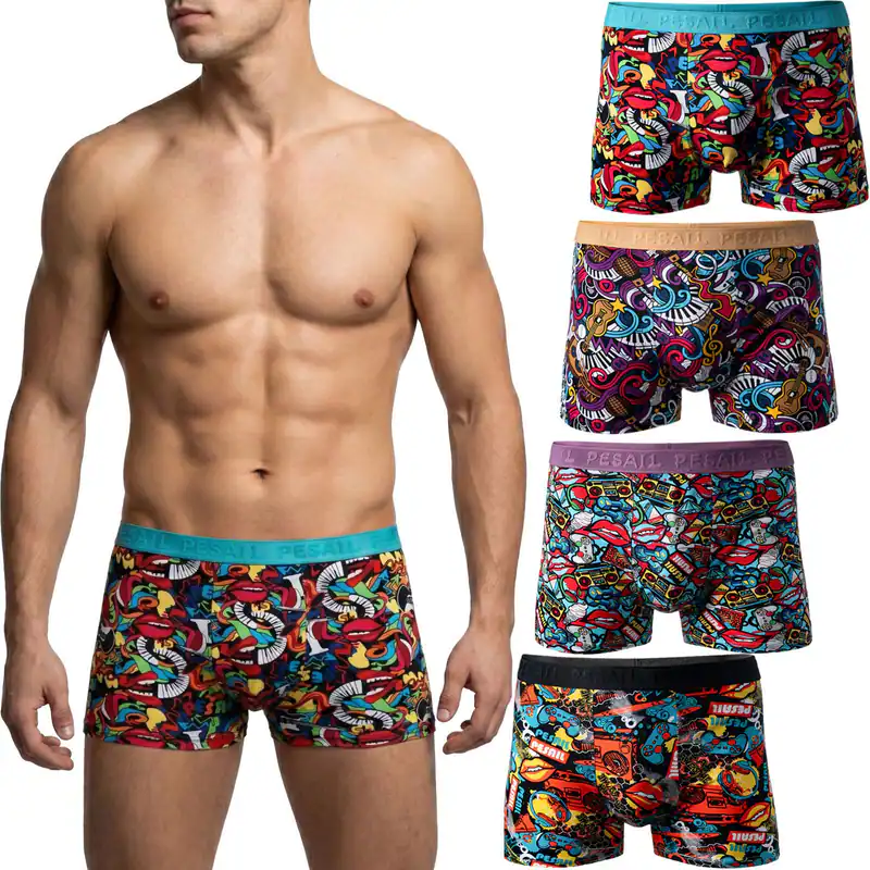 4- 12 Stück Herren Boxershorts Baumwolle Unterhose Retro Unterwäsche Gr. M - 6XL