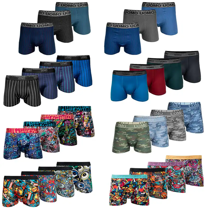 Pesail Kinder Boxershorts Jungen Unterhose Unterwäsche Gr. 110 - 176 Baumwolle
