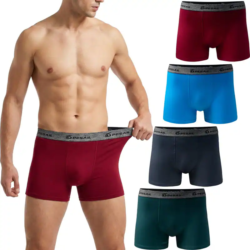 Pesail Herren Boxershorts 8er Pack Baumwolle Unterwäsche Unterhose M- 6XL
