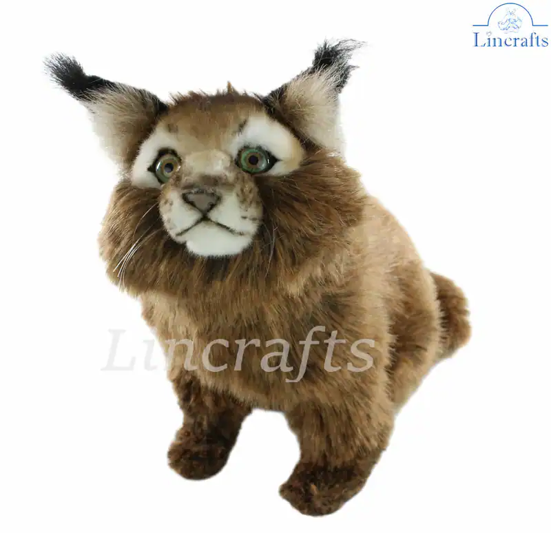 Hansa Carakal Katze sitzend 7047 Stofftier verkauft von Lincrafts UK Est. 1993