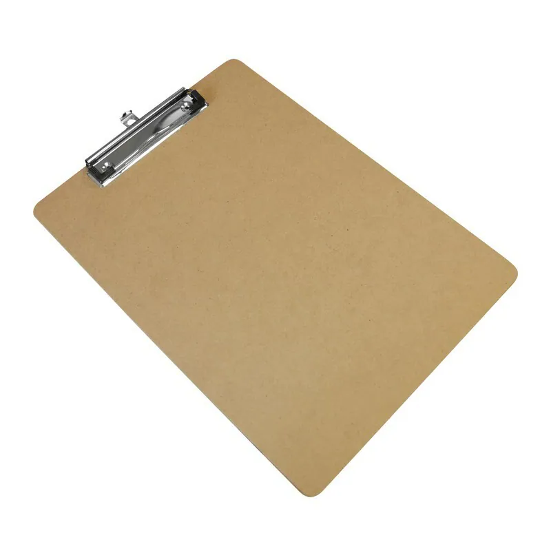 10 x Klemmbrett DIN A4 a. recyceltem Holz MDF Schreibunterlage Clip Board