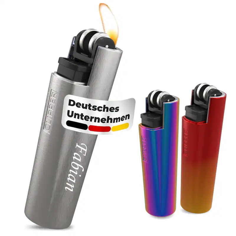 Clipper Mini Feuerzeug mit Gravur – personalisiert | nachfüllbar | Geschenk