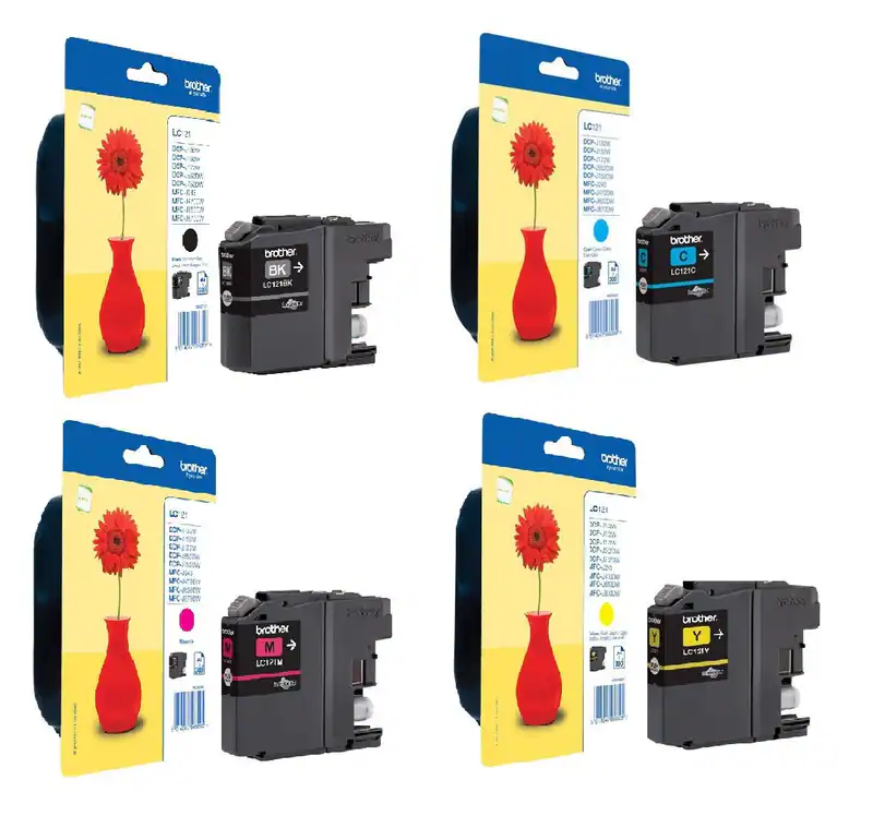 Original Brother LC121 MultiPack DCP-J132W J152W J172W J552DW OVP DATUM 2024