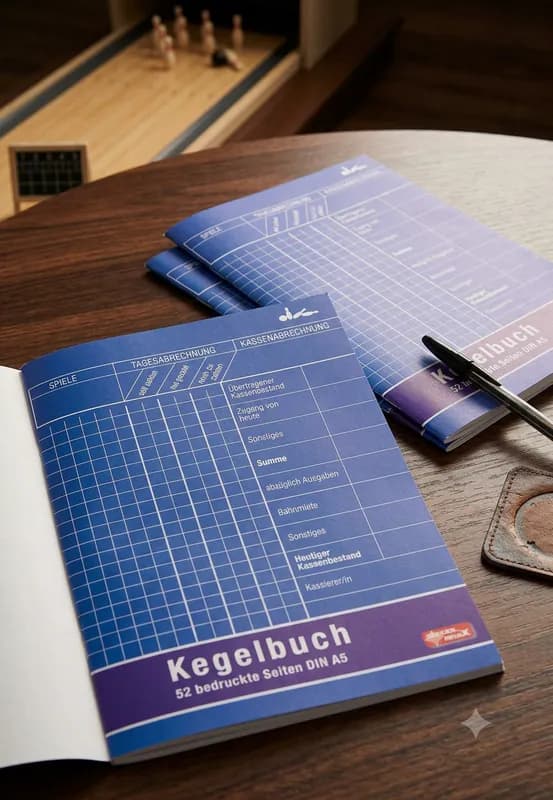 2 STÜCK ! Kegelbuch A5 52 farbige Innenseiten Neu