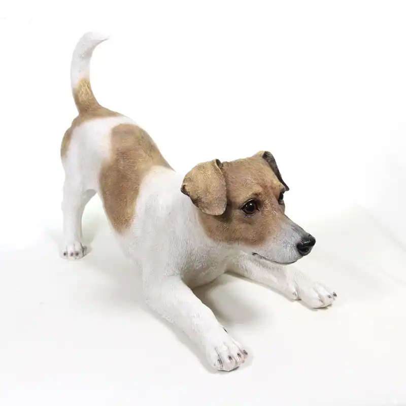 Garden Creations verspielter Foxterrier gut detailliert Harz Tier 41L Jack