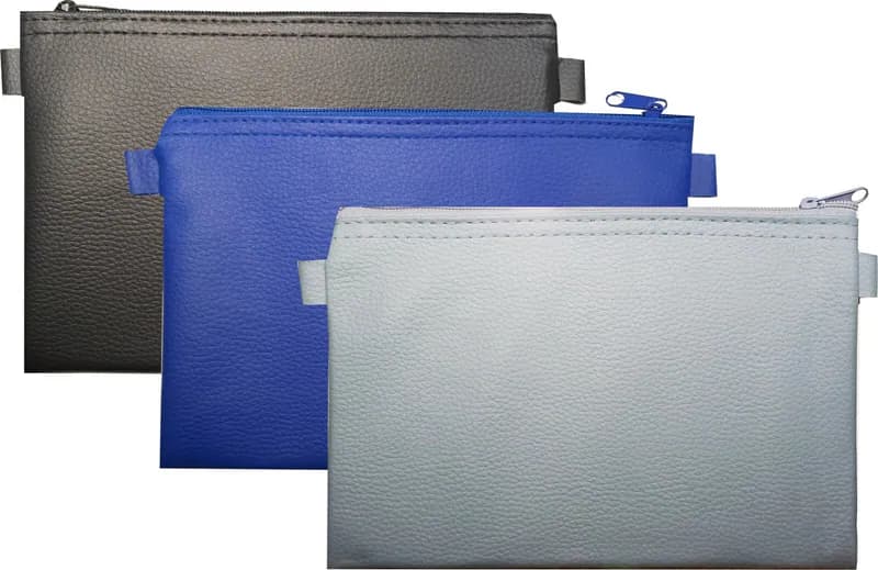 3 x Banktasche Kunstleder Geldtasche Aufbewahrungstasche Geldmappe Kfz Tasche