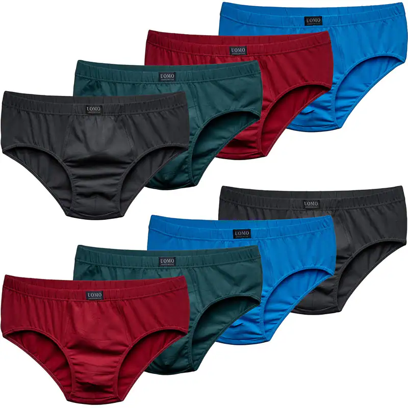 10er Pack Herren Slips Briefs Baumwolle M-10XL Unterhosen Übergröße Unterwäsche