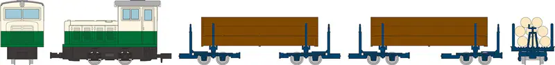 Iron Collection Schmalspur 80 Nekoyamamori Hayashi Railway L Type Diesellok