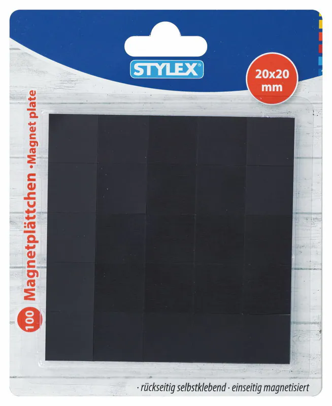100 Magnet Pads selbstklebend Magnetstreifen Magnetfolie 20x20 mm Magnetpad