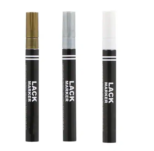 Lackmarker Lackmalstift 2-3 mm Farbe Dekomarker wasserfest Ölmarker v. Farben