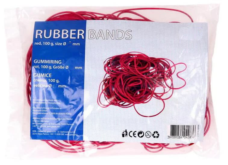 Gummiringe Gummibänder Haushaltsgummis Büro Gummiband Gummis 45 mm 100 g