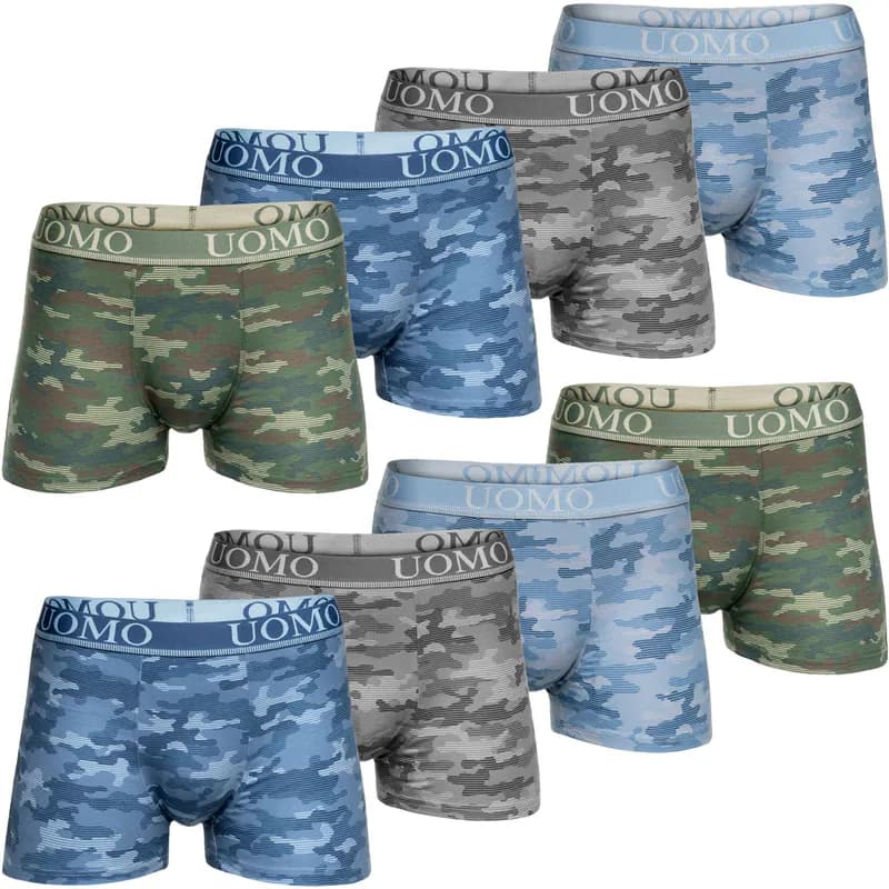 4-8 Pack Kinder Boxershorts Jungen Unterhose Armee 110-176 Camouflage Baumwolle
