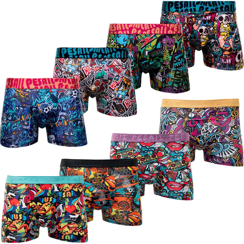 8er Pack Herren Boxershorts Unterhose Retroshorts Übergrößen Unterwäsche M- 6XL