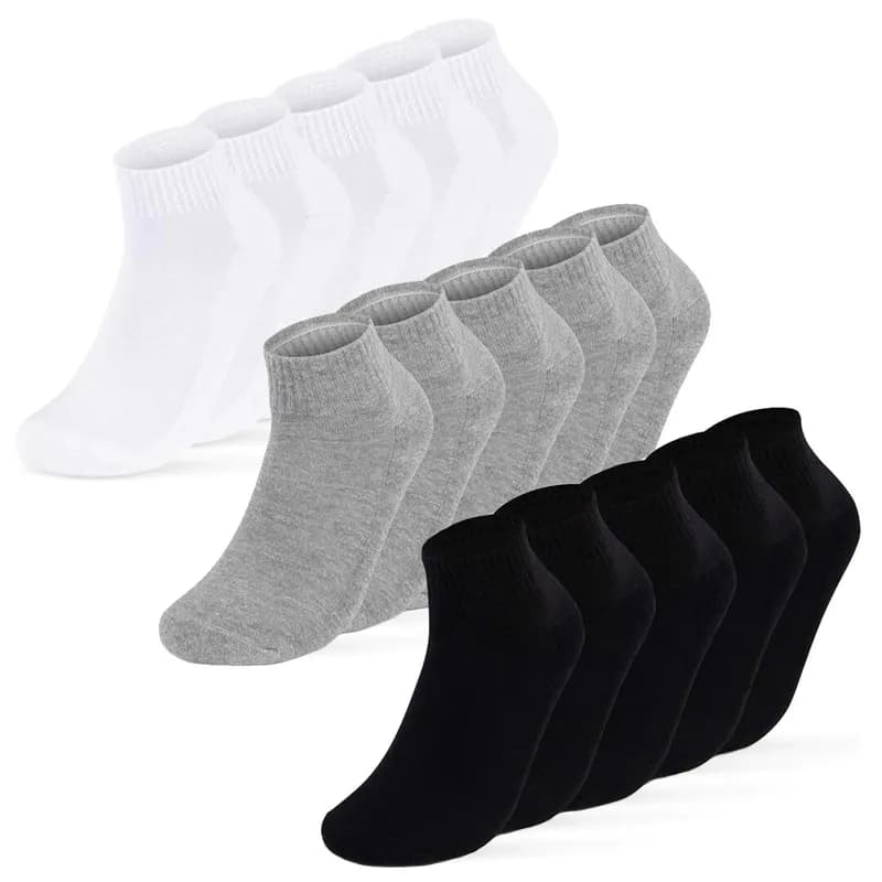 Sportsocken Sneaker Socken Quarter mit Frotteesohle Herren Damen Baumwolle
