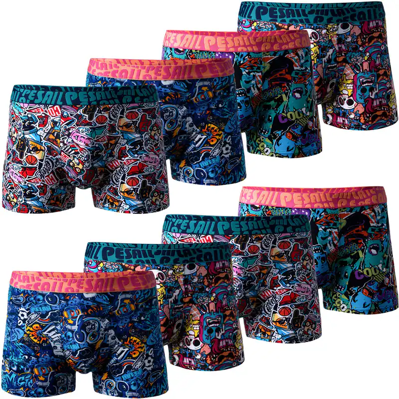 5- 10 Stück Kinder Boxershorts Junge Unterwäsche Baumwolle Unterhose Gr. 110-176