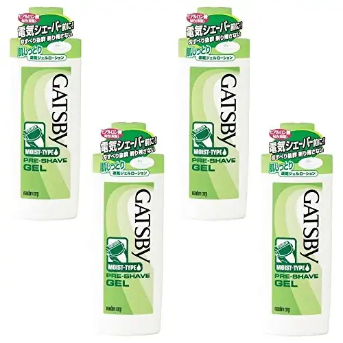 GATSBY Pre-Shave Gel 140ml (4 Stück)