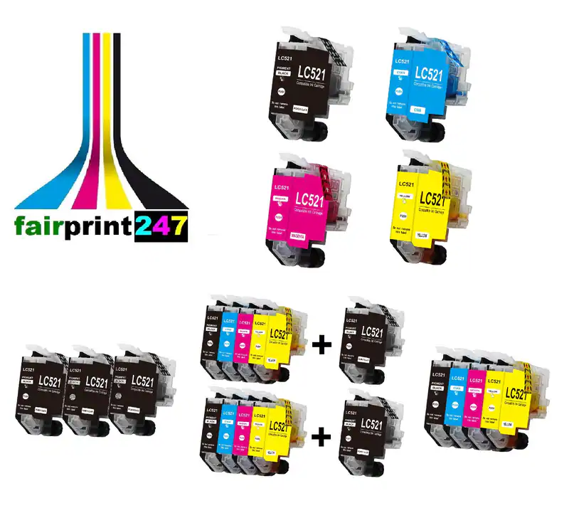 Patronen für Brother DCP-J1260W DCP-J1310DW einzeln C M Y BK oder Set - Auswahl