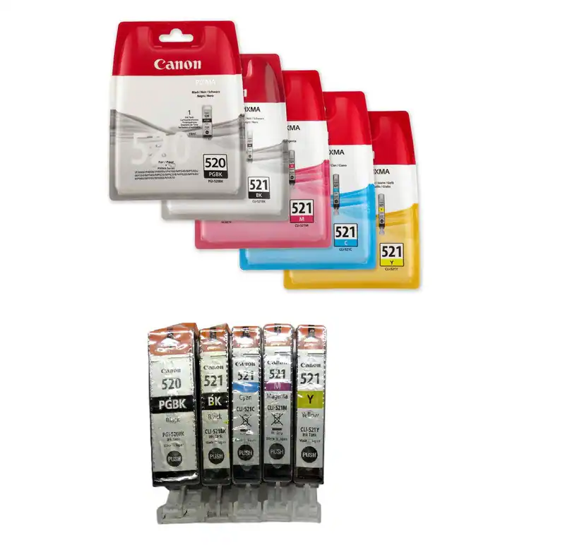 Original Canon PGI-520 CLI-521 Set (5 Patronen) o.V