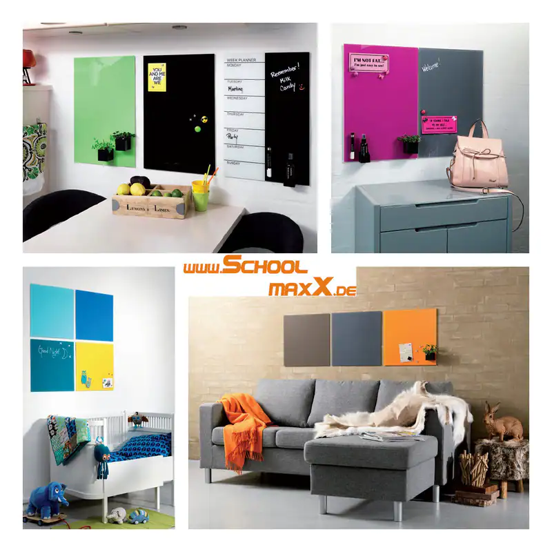 Glasboard Whiteboard Magnetboard Glas Magnet Tafel Pinnwand Glasboard Glasmagnet