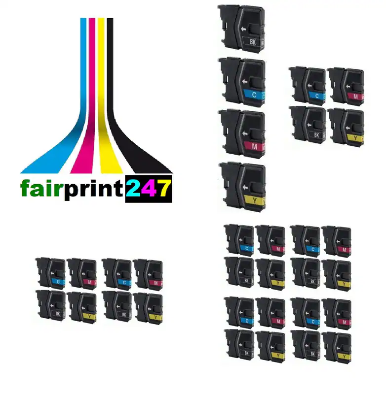 XL Druckerpatronen für Brother DCP-395 DCP-585 DCP-6690 DCP-J715 oder Fotopapier