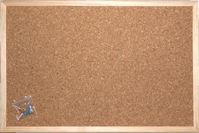 Pinnwand MIT Naturholzrahmen Pinwand Kork Memoboard 60 x 80 cm NEU