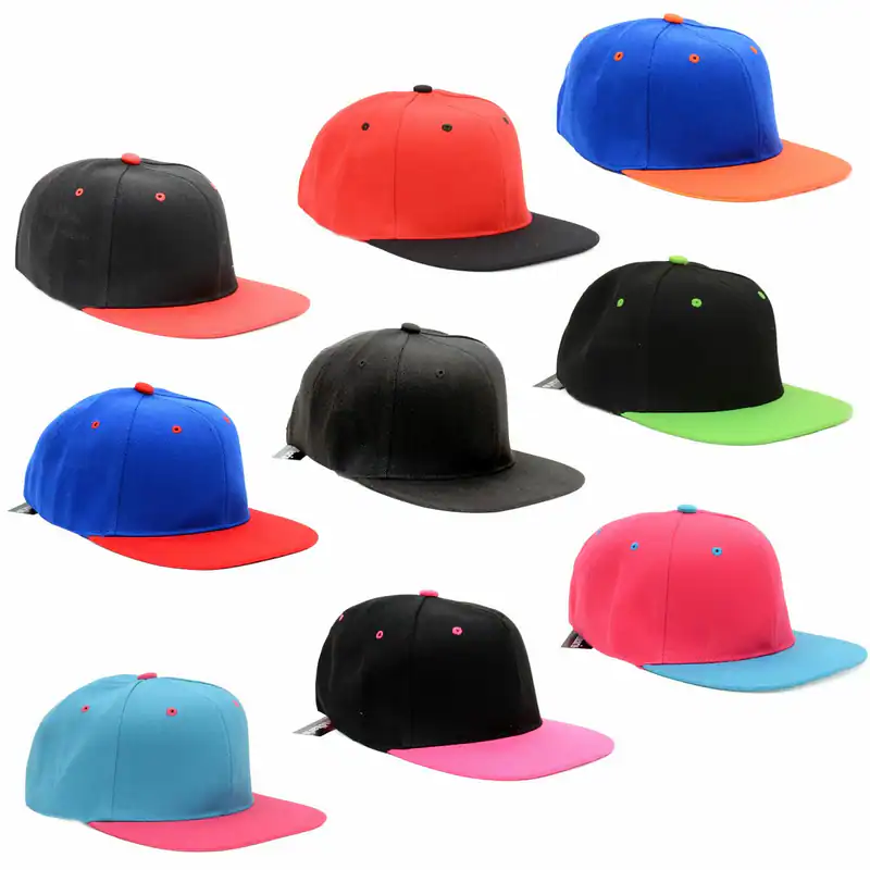 Basecap Kappe Uni Snapback 2 farbig verstellbar Herren Damen Sommer Baseball Cap