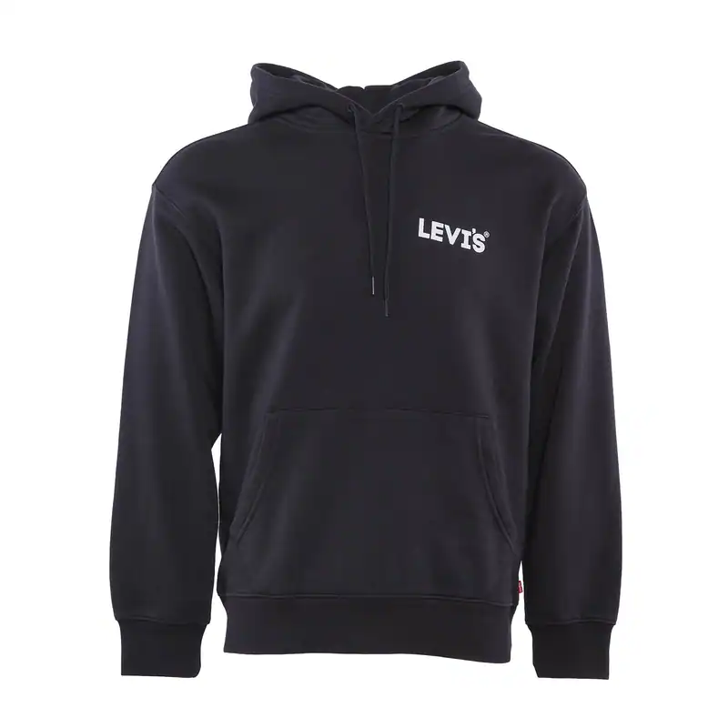 Levi's Kapuzenpullover Schwarz Logo Fleece Hoodie Pullover Gr. S Herren 38479029