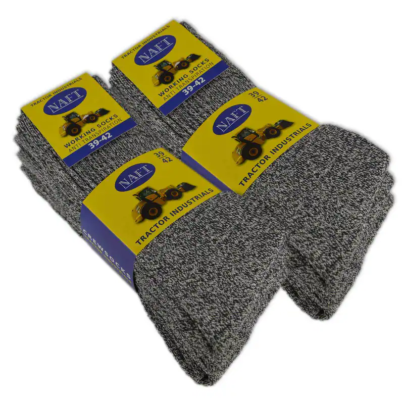6 Paar PREMIUM Arbeitssocken NAFT Herrensocken Baumwolle ohne Gummidruck
