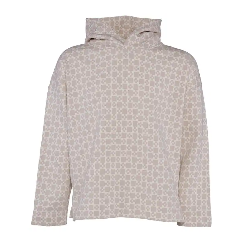 Sandro Paris Herren-Hoodie Größe M Quadratischer Kreuzdruck SHPSW00530