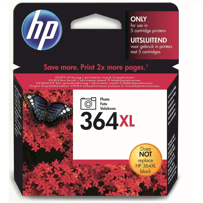 Original HP 364XL foto schwarz PHOTOSMART B8550 C5324 C5380 C6380 DATUM 04/2023