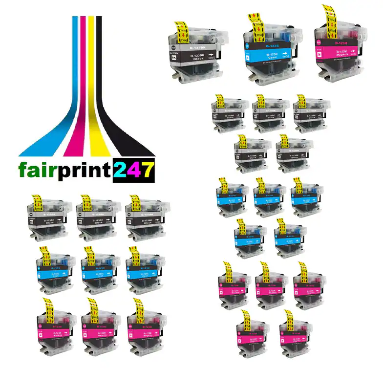 Für Brother ersetzt LC123XL - LC123BK LC123C LC123M SONDERPOSTEN TOP-PREIS