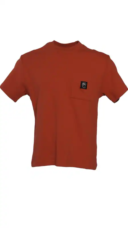 Brain Dead Herren T-Shirt Orange Waffelstrick 100% Baumwolle Größe S