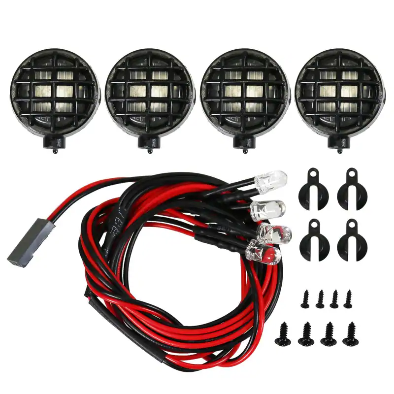 EAGLE RACING Offroad LED Leuchte rund Typ weiß: für BEC Netzteil (4,8-6,0V)
