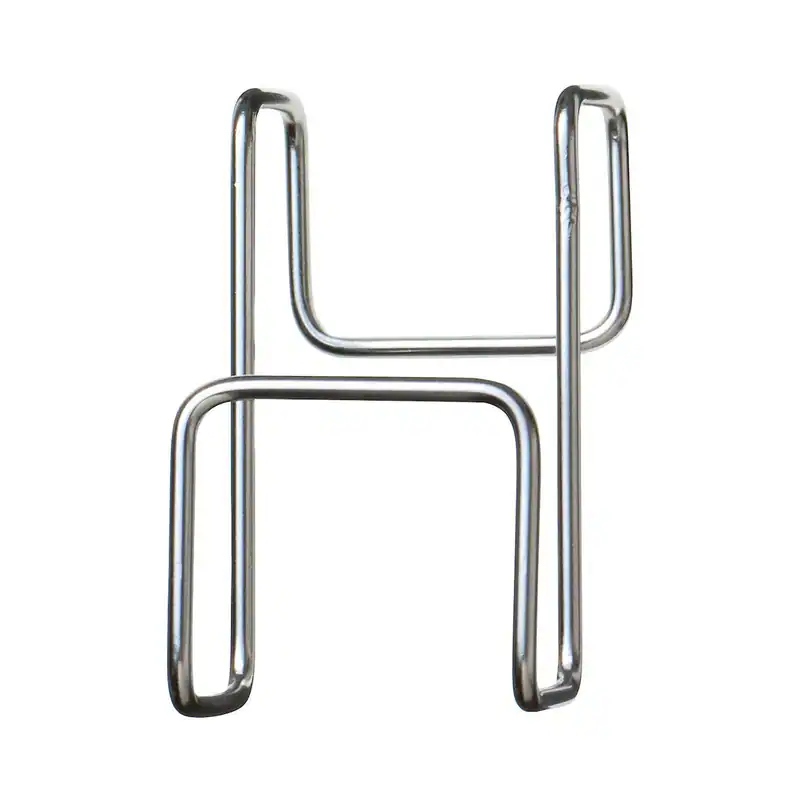 MUJI Edelstahl Türhaken Breite 3,5 x Tiefe 6 x Höhe 6 cm 38755593 silber